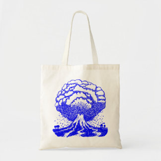Bolso De Tela Volcán - Azul