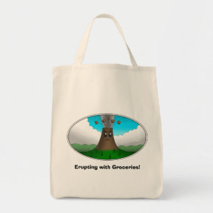 Bolso De Tela Volcán enojado - ¡Erupción con la comida!