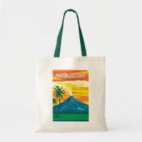Volcán Mayon Filipinas Viaje Arte Vintage