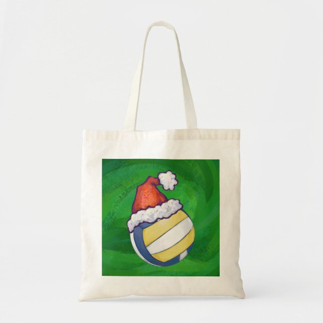 Bolso De Tela Voleibol con Gorra Navidad (Frente)