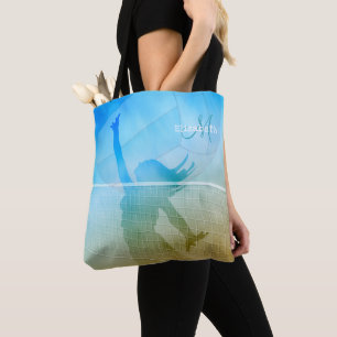 Bolso De Tela voleibol de playa femenino monogramado