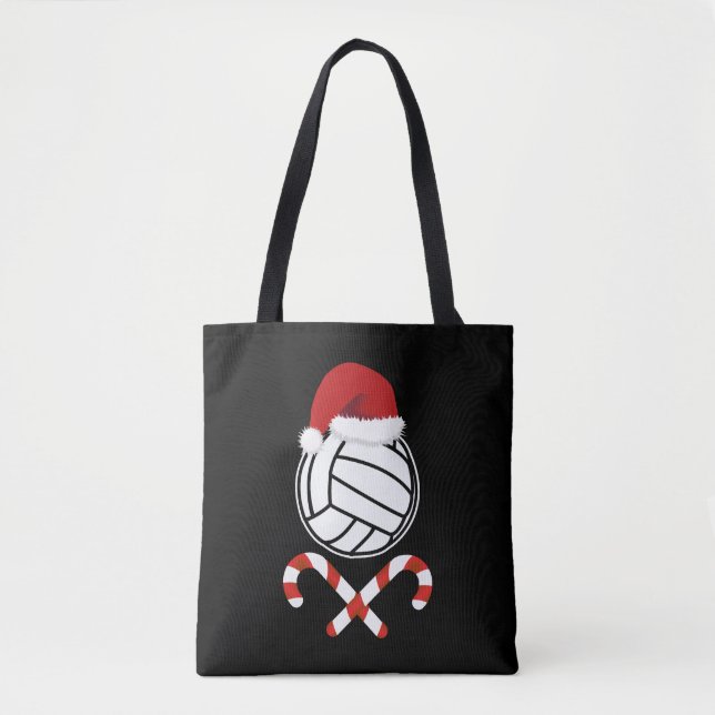 Bolso De Tela Voleibol navidad (Anverso)