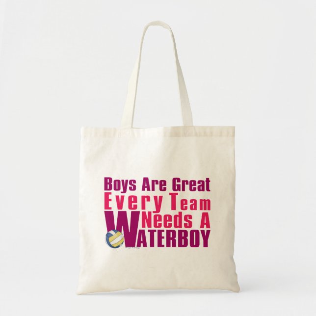 Bolso De Tela Volleyball de Waterboy en Rosa (Frente)