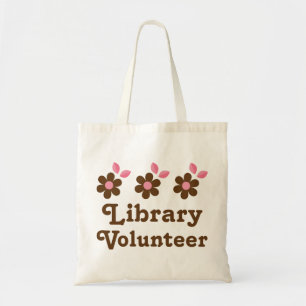 Bolso De Tela Voluntario de la biblioteca