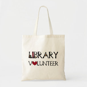 Bolso De Tela Voluntario de la biblioteca