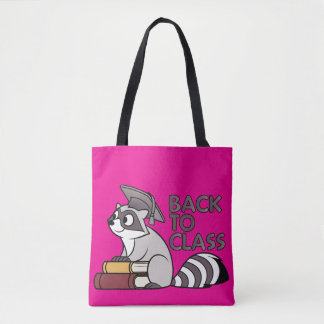 Bolso De Tela Volver a la clase 2025 Diseño de mapache