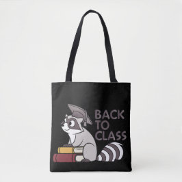 Bolso De Tela Volver a la clase 2025 Diseño de mapache