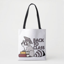 Bolso De Tela Volver a la clase 2025 Diseño de mapache