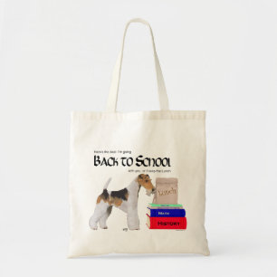 Bolso De Tela Volver a la escuela a Fox Terrier