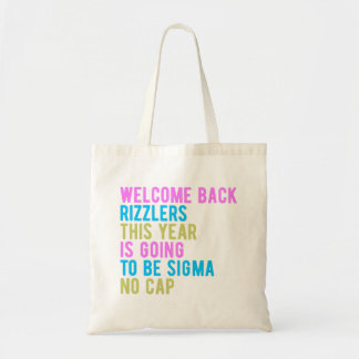 Bolso De Tela Volver Al Colegio Bienvenida Rizzlers Sigma No Cap