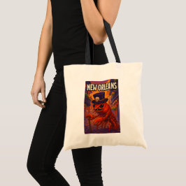 Bolso De Tela Voodooman de langostinos con tema de Nueva Orleans