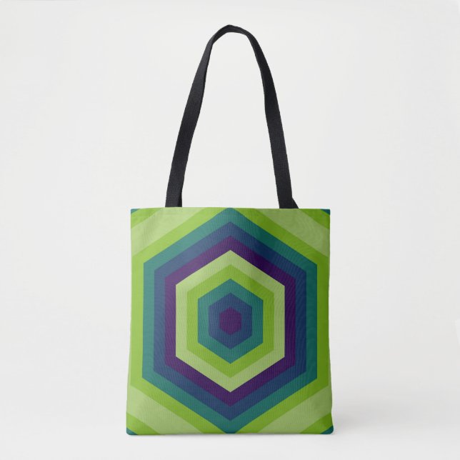 Bolso De Tela Vortex verdant (Anverso)