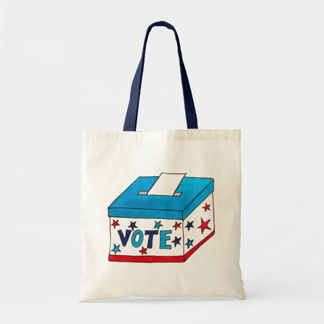 Bolso De Tela VOTACIÓN 2020 Elección Día USA Votación (Frente)