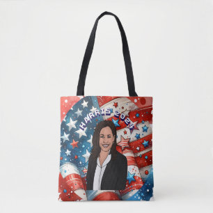 Bolso De Tela Votación por Kamala Harris 2024