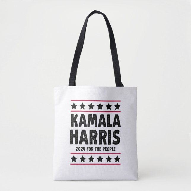Bolso De Tela Votar a Kamala Harris por las elecciones presidenc (Anverso)