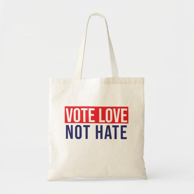 Bolso De Tela Votar amor no odio (Frente)