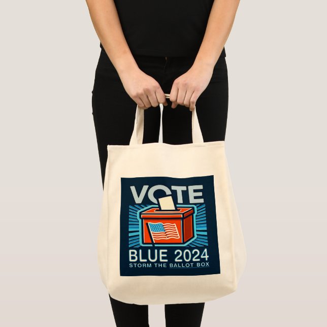 Bolso De Tela Votar azul en las elecciones presidenciales de 202 (Anverso (producto))