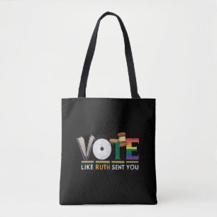 Bolso De Tela Votar Como Ruth Te Envió El Orgullo Gavel Feminist