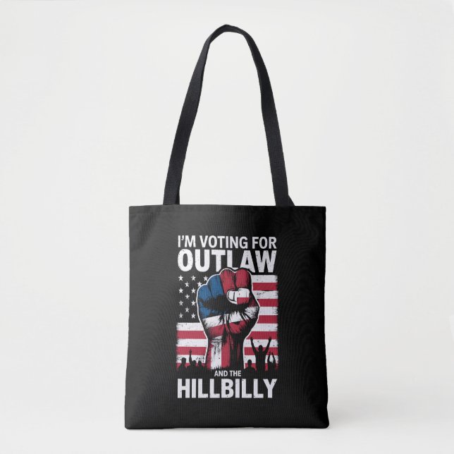 Bolso De Tela Votaré por el ilegal y el Hillbilly 2024 U (Anverso)