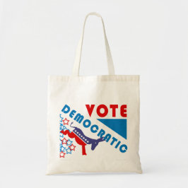 Bolso De Tela Vote Tote de presupuesto democrático