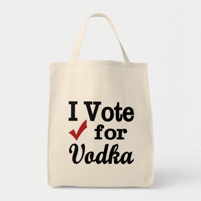 Bolso De Tela Voto por Vodka (Frente)
