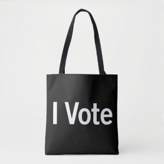 Bolso De Tela Voto Tote - Texto blanco