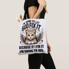 Bolso De Tela Voy a dejar que Dios lo arregle
