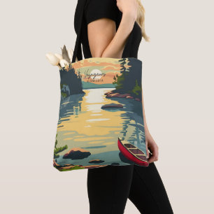 Bolso De Tela Voyageurs Minnesota Viajes de épocaIlustración