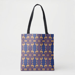 Bolso De Tela Voz de diseño kitty de la marina de oro de ciruela