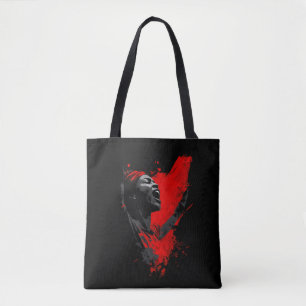Bolso De Tela Voz en Rojo