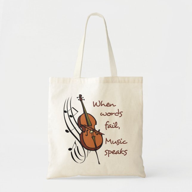 Bolso De Tela Voz musical (Frente)