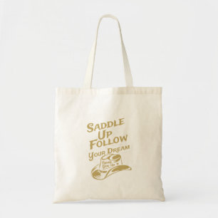 Bolso De Tela Vuela y sigue tus sueños vaquera occidental 