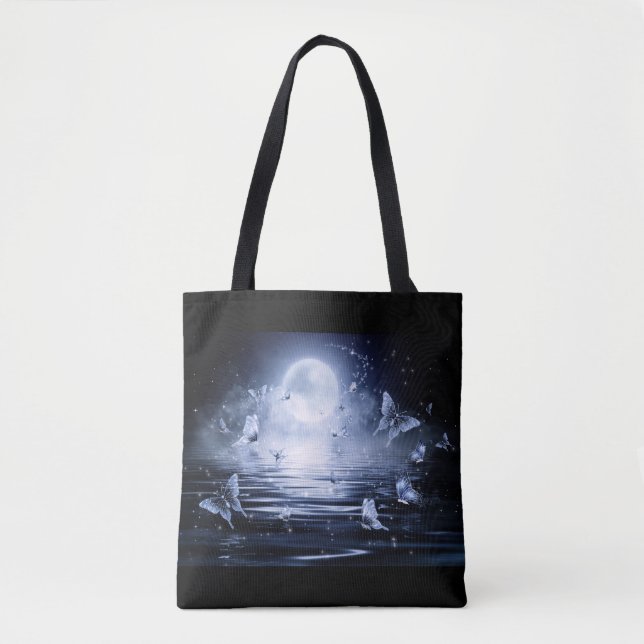 Bolso De Tela Vuelo nocturno de las mariposas (Anverso)