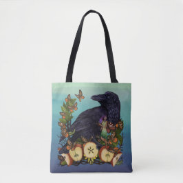 Bolso De Tela Vuelos de Fantasy Raven Faery