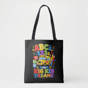 Bolso De Tela Vuelta al cole primer día Grandes sueños de niño A