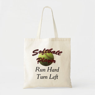 Bolso De Tela Vuelta dura corrida del jugador de softball dejada