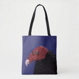 Bolso De Tela Vultura de Turquía ilustrada