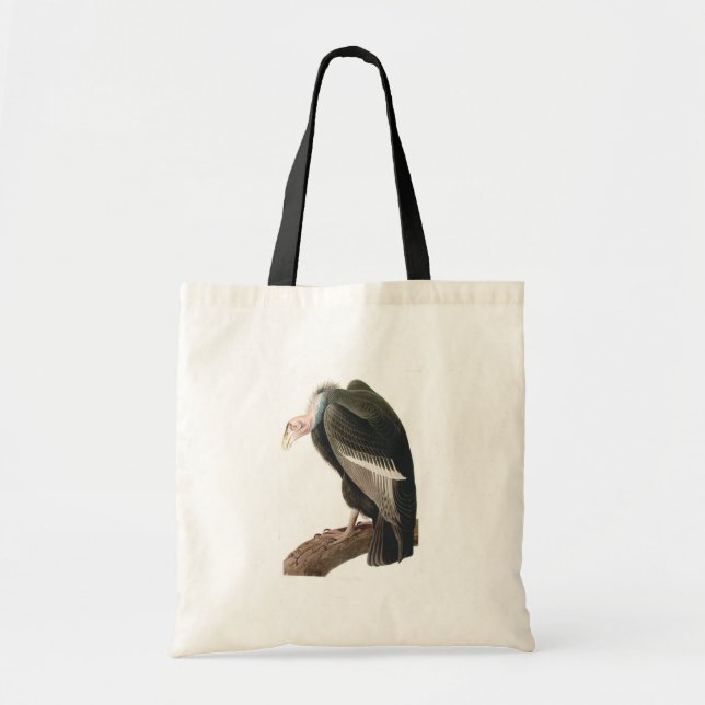 Bolso De Tela Vulture de California (Condor), Bella Artes Audubo (Frente)