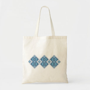 Bolso De Tela Vyshyvanka ucraniano del azul del bordado