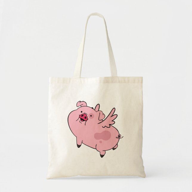 Bolso De Tela Waddles Gravity Cae Tote Bags (Frente)