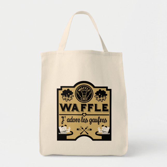 Bolso De Tela Waffles de Bélgica (Frente)