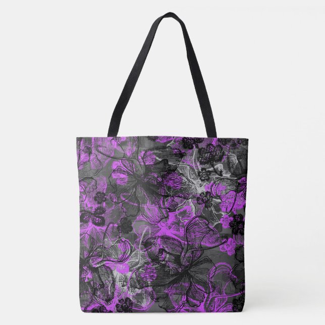 Bolso De Tela Wahine Lace Hawaii Orchid Beach Bag (Anverso)