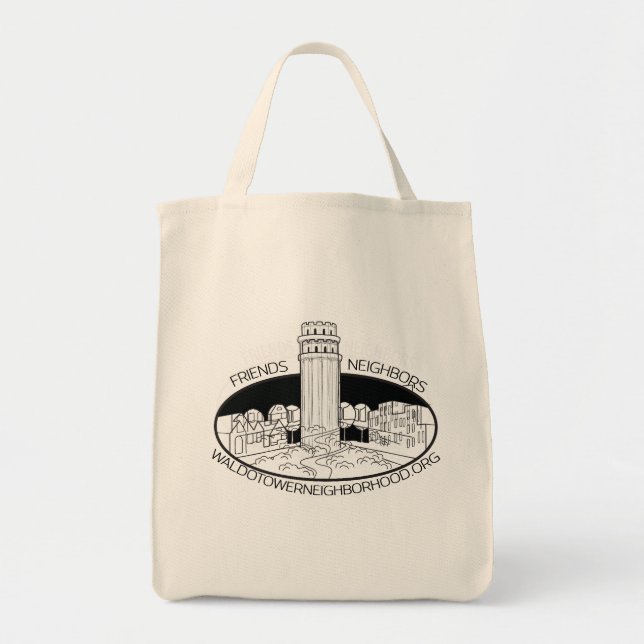Bolso De Tela Waldo Tower Neighborhood Association Tote Bag (Frente)