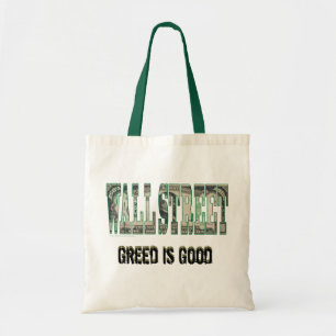 Bolso De Tela Wall Street/ la codicia es buena
