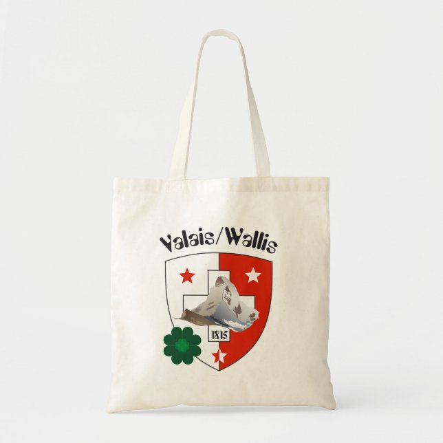 Bolso De Tela Wallis, Valais Suiza la Suisse bolsa/ (Frente)