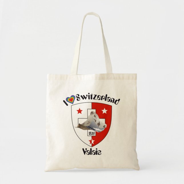 Bolso De Tela Wallis / Valais Tasche (Frente)