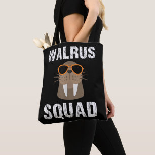 BOLSO DE TELA WALRUS SQUAD CUTE FUNNY SEA ANIMAL LOVER