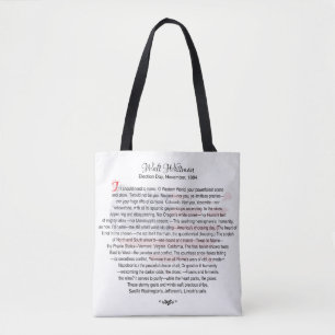 Bolso De Tela Walt Whitman poesía elegante