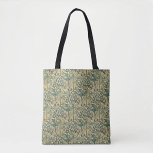 Bolso De Tela Walter Crane - Patrón de Macaw Art Nouveau de époc