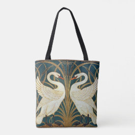 Bolso De Tela Walter Crane Swan, Rush E Iris Art Nouveau